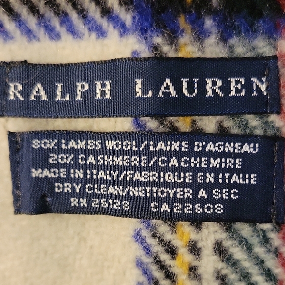 Ralph Lauren Vintage Plaid Fringe Shawl - Picture 9 of 14